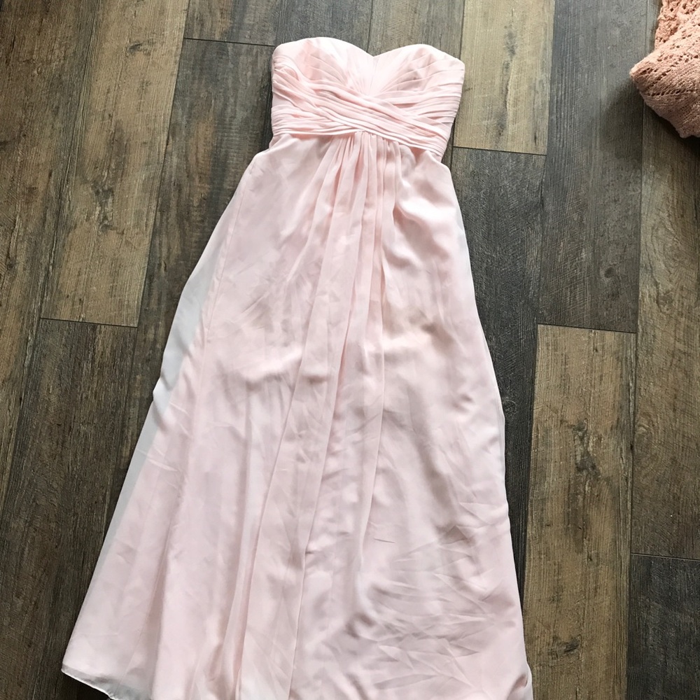 David’s bridal bridesmaid dress! Warn once!
